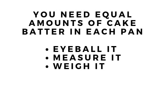 How to Bake Even Cake Layers graphic