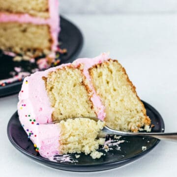 one bowl vanilla cake featured image