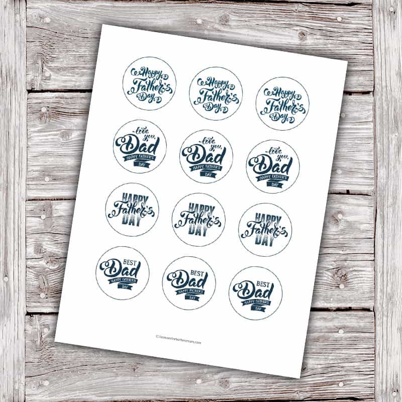 Father s Day Cupcake Topper Free Printables I Scream For Buttercream