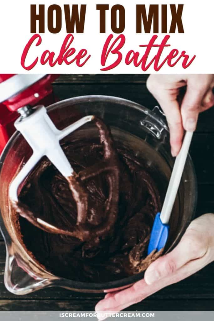 How to Mix Cake Batter Pinterest Graphic 4