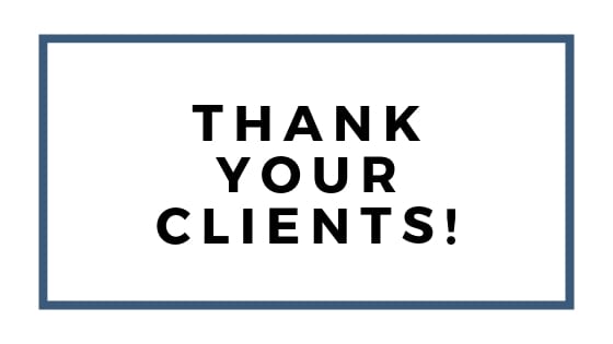 thank your clients