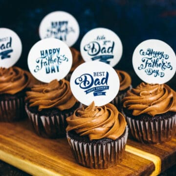 fathers day cupcake toppers featured image