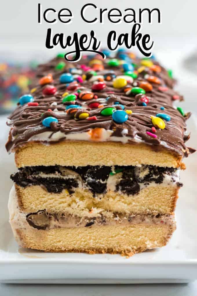 ice cream layer cake