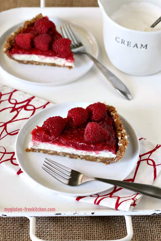 gluten free raspberry cream pie