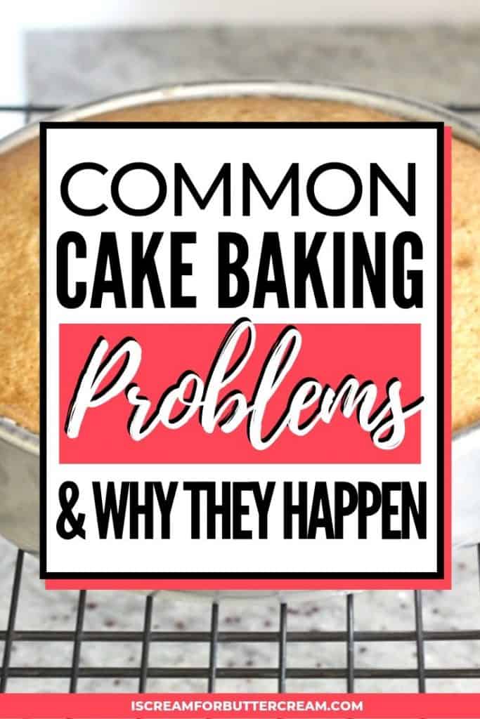 What happened to my cake? Common Cake Baking Problems and Why They