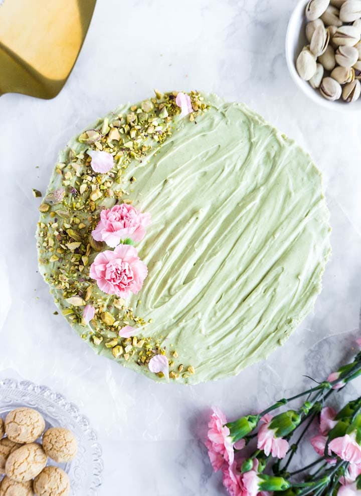 pistachio mascarpone tart