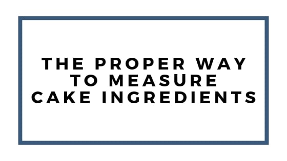 How to Measure Ingredients the Correct Way