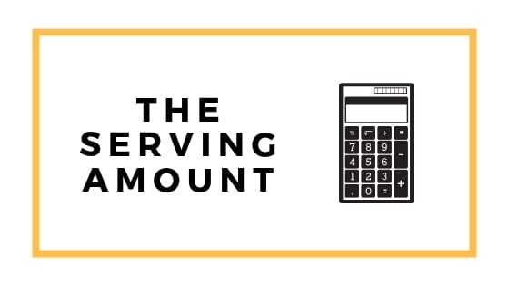 the serving amount graphic