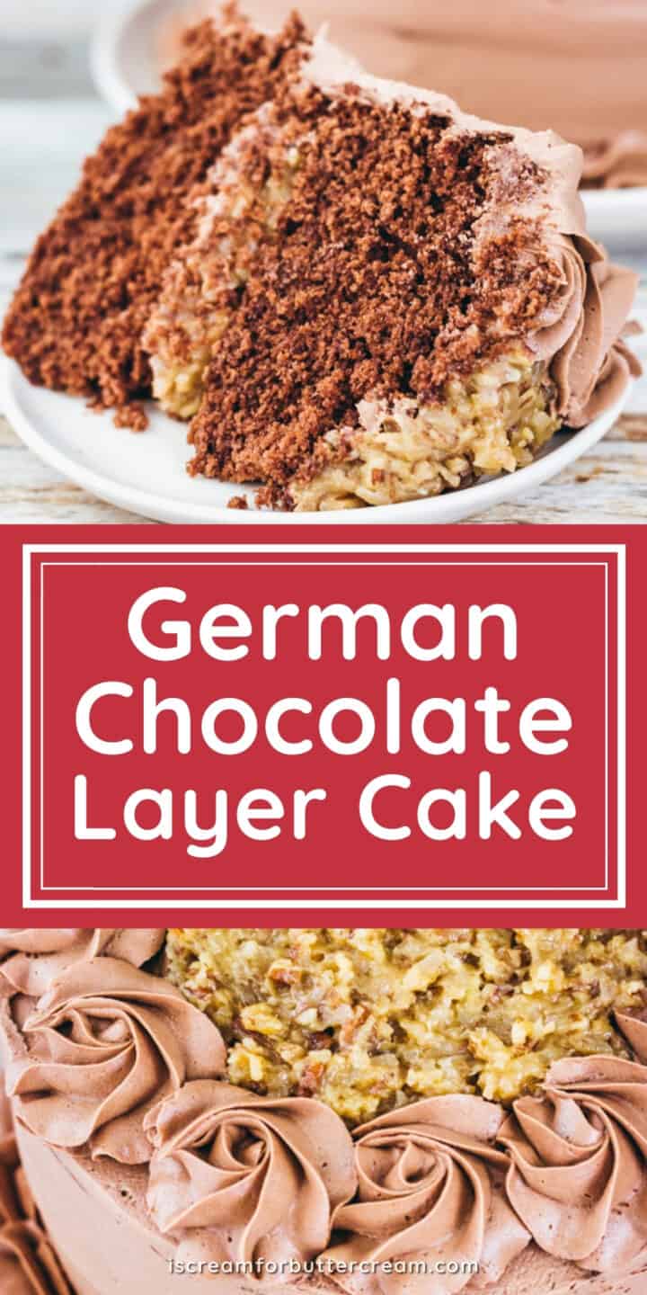 German Chocolate Layer Cake - I Scream for Buttercream