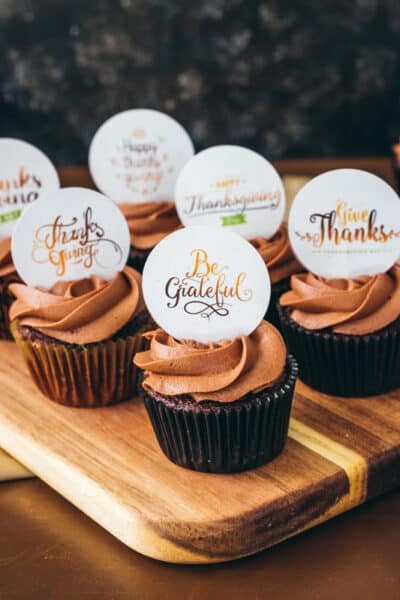 Printable Thanksgiving Cupcake Toppers - I Scream for Buttercream