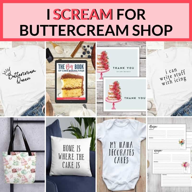 i sream for buttercream shop graphic