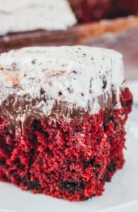 Red Velvet Oreo Poke Cake (Cake Mix Based) - I Scream for Buttercream