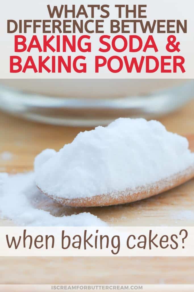 What's the difference between baking soda and baking powder pin graphic.