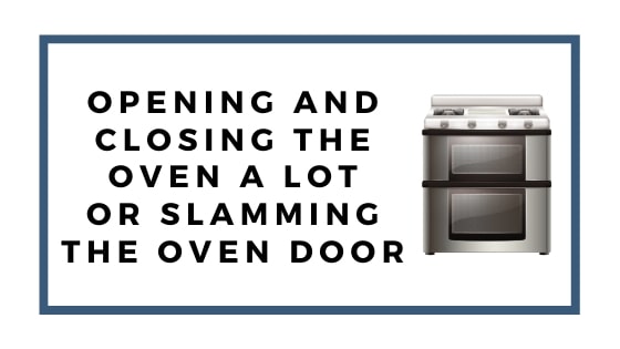 opening and closing the oven graphic