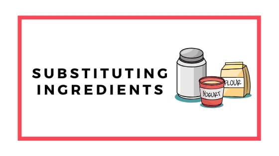 Substituting ingredients graphic