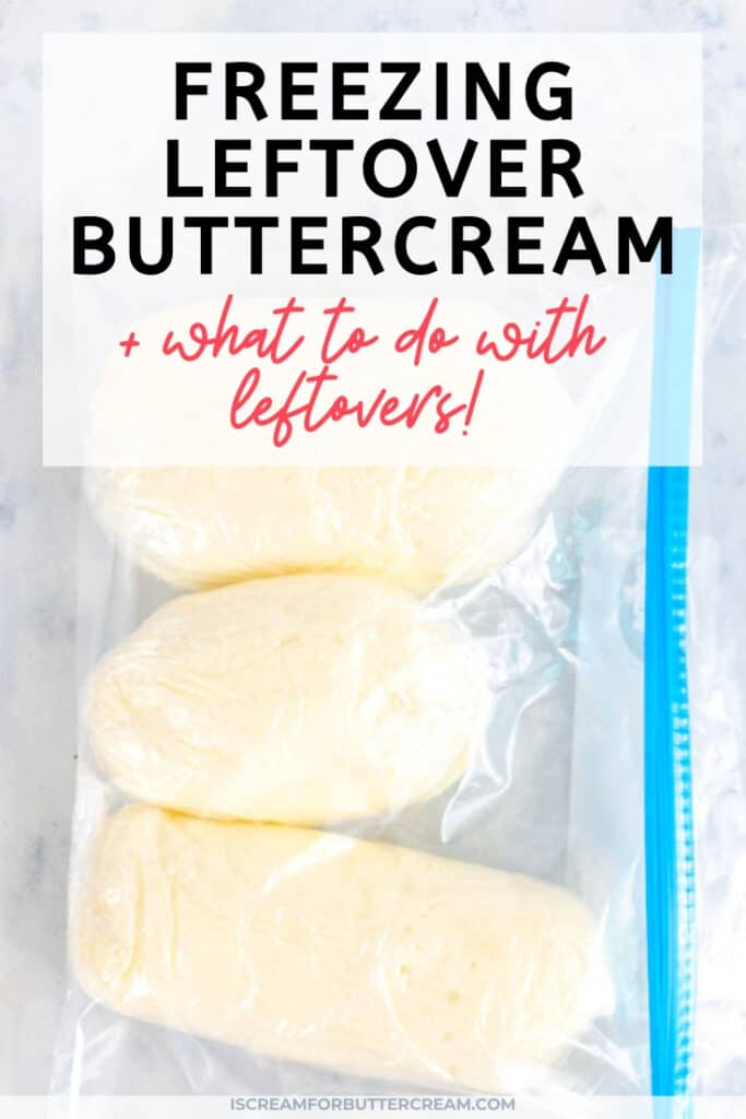 frozen buttercream in a bag pin graphic