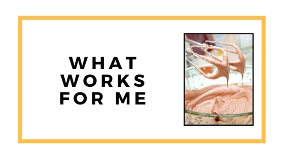 what works for me slide graphic