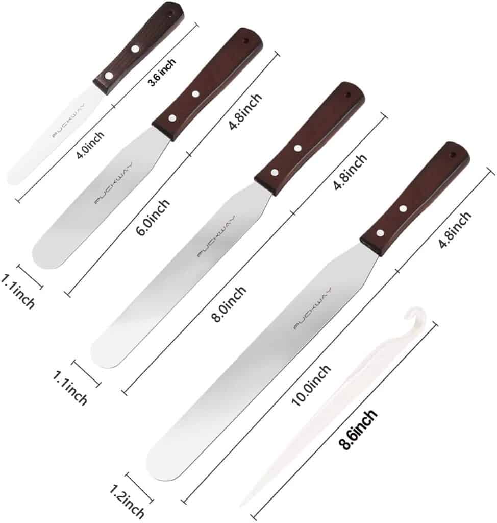 straight spatula set