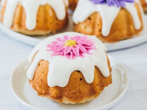 Spring Mini Bundt Cakes - A Day In Candiland