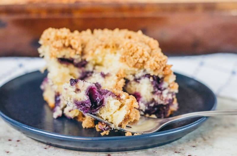 Paleo Blueberry Coffee Cake - The Roasted Root