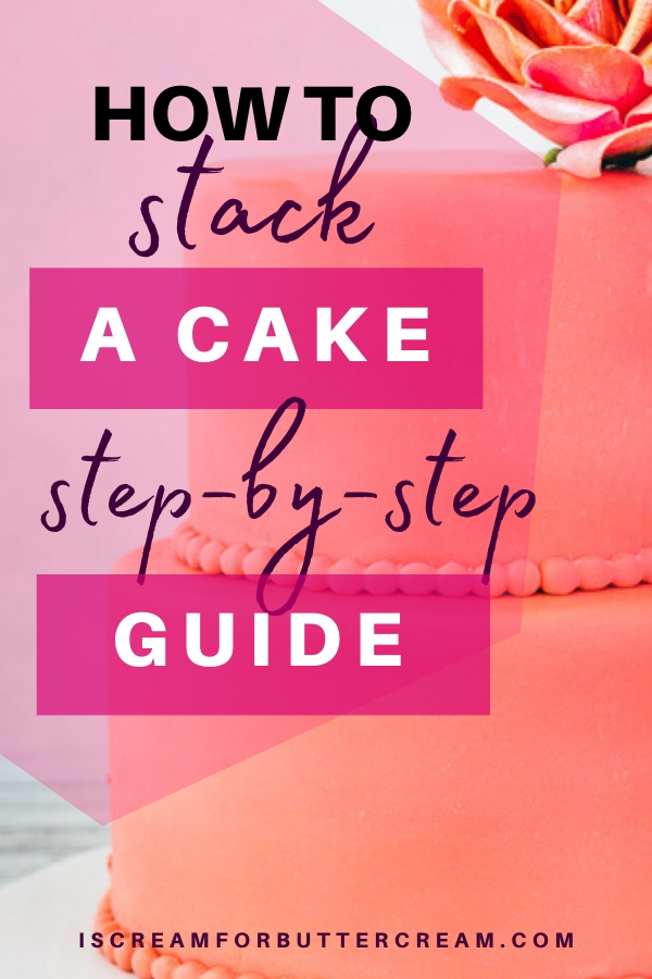 How to Stack a Cake pin graphic