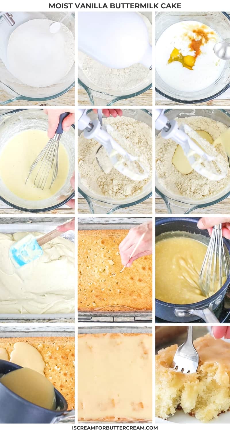 steps to make the buttermilk cake
