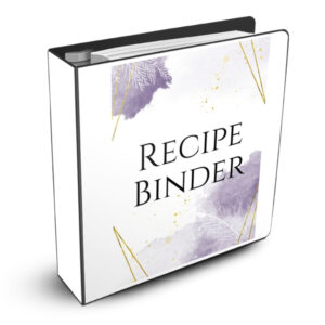 Free Purple & Gold Recipe Binder Printables - I Scream for Buttercream