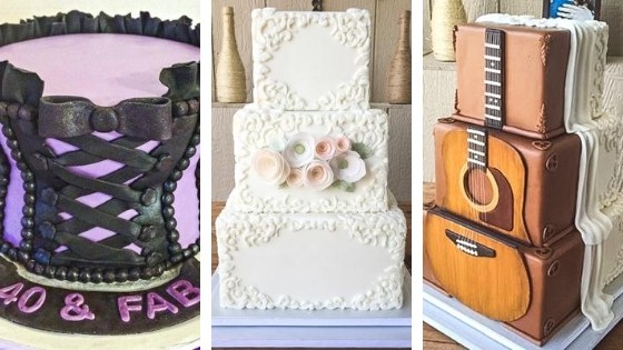 fondant cake collage 2