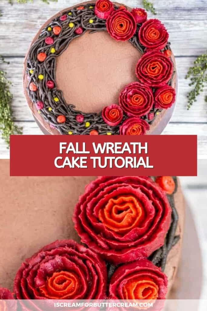 fall wreath cake pin graphic