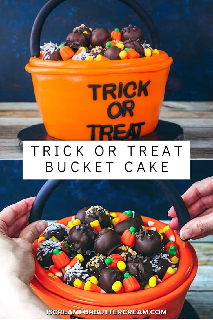 trick or treat halloween cake pin