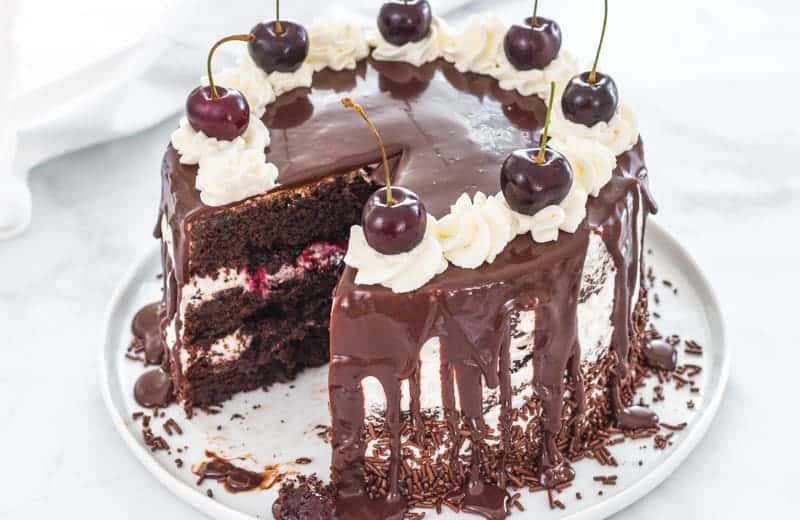Black Forest Cake | Recipe in 2023 | Black forest cake, Moist chocolate cake,  Chocolate cheesecake recipes
