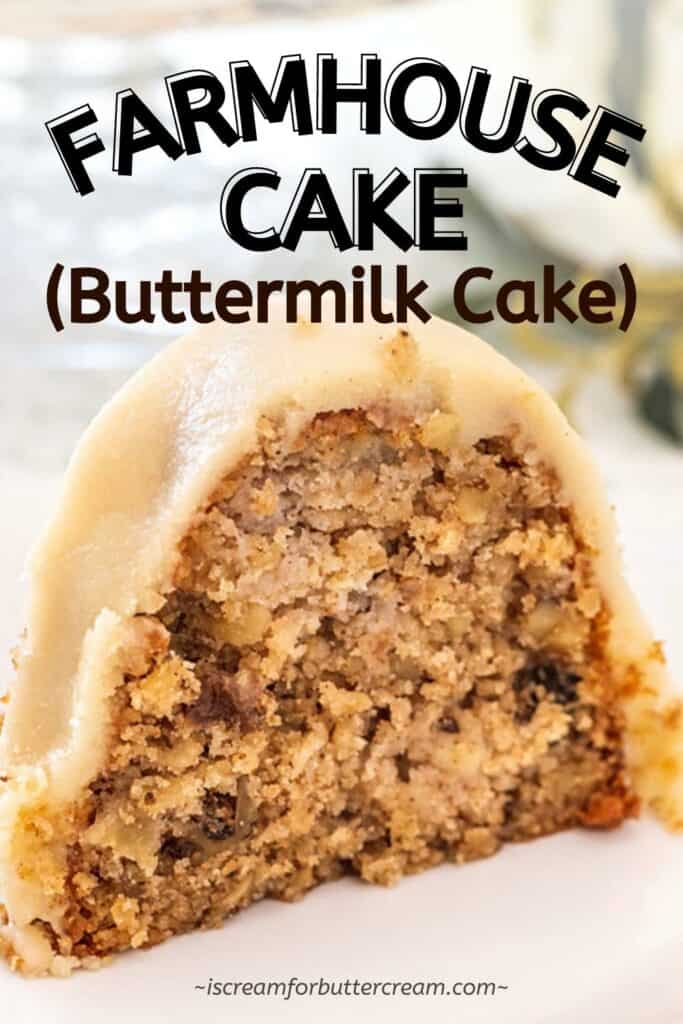 Farmhouse Cake (Old Fashioned, Hearty, Buttermilk Cake) I Scream for