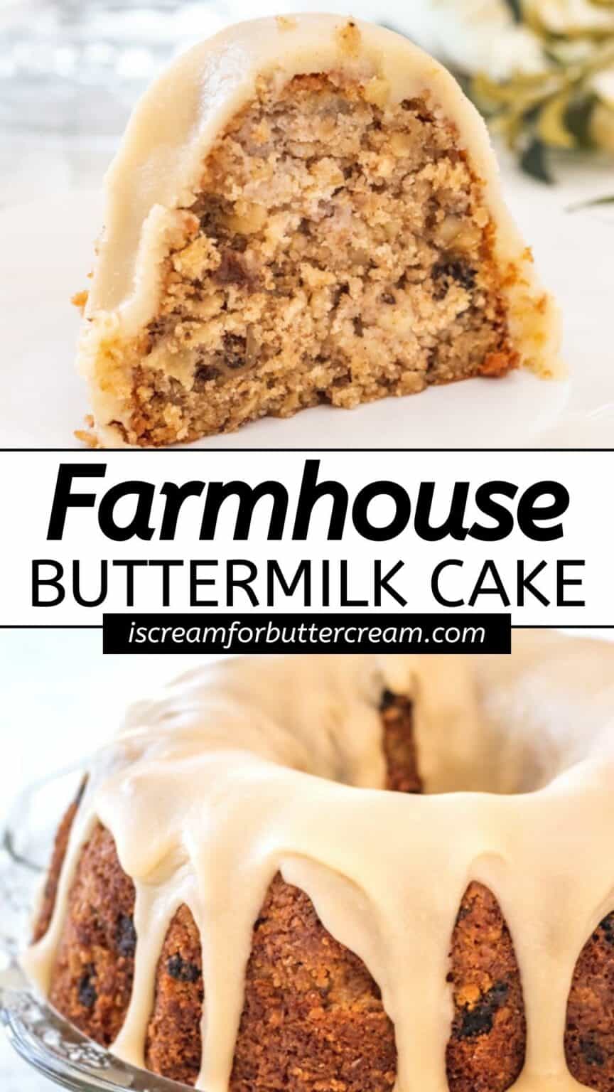 Farmhouse Cake Old Fashioned Hearty Buttermilk Cake I Scream For Buttercream 5466