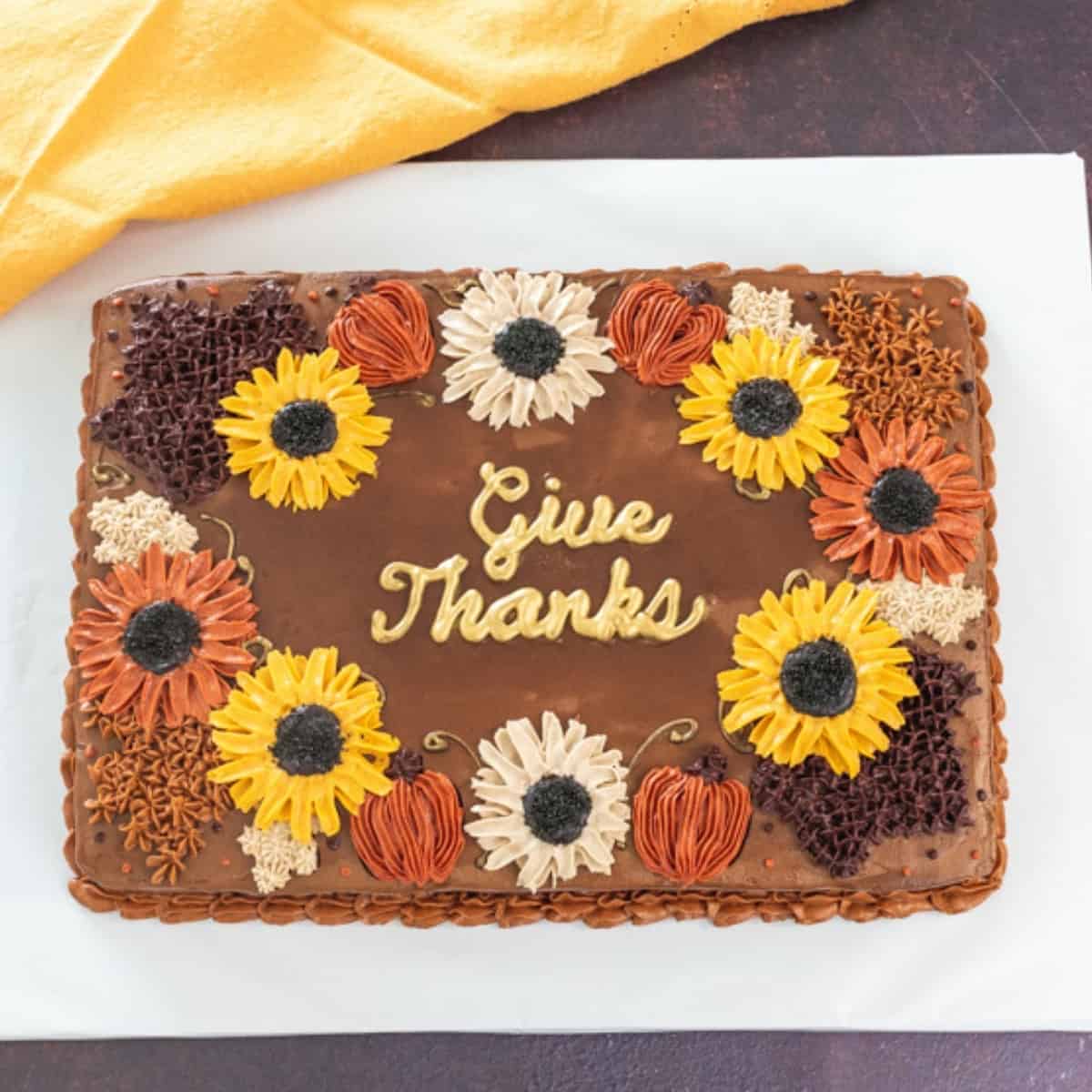 Give Thanks Thanksgiving Cake Tutorial - I Scream for Buttercream