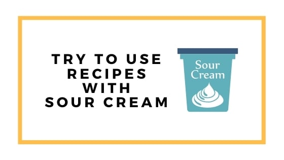 recipes using sour cream graphic