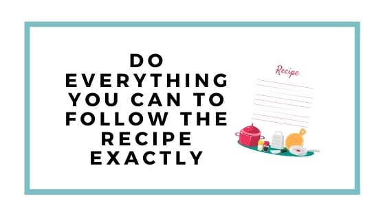 follow the recipe graphic