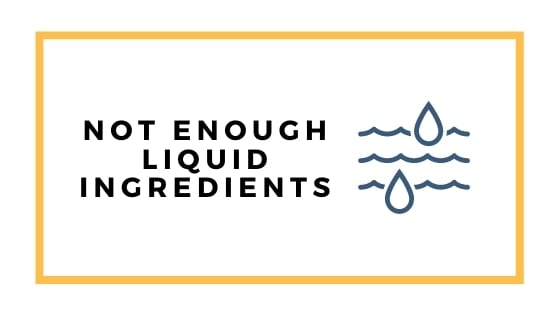 not enough liquid graphic