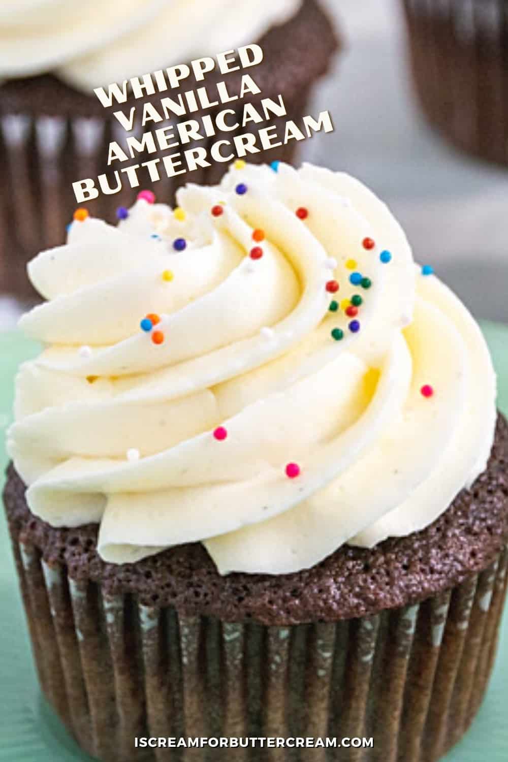 Whipped Vanilla American Buttercream Frosting I Scream for Buttercream
