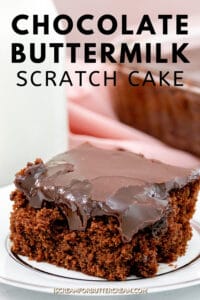 Chocolate Buttermilk Cake - I Scream for Buttercream