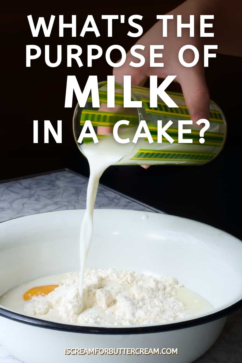 what does milk do in cake pin graphic title