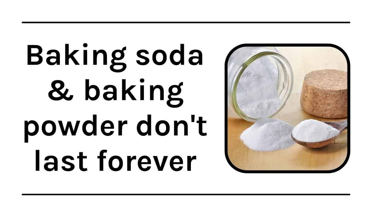 Graphic with text with jar of baking soda.