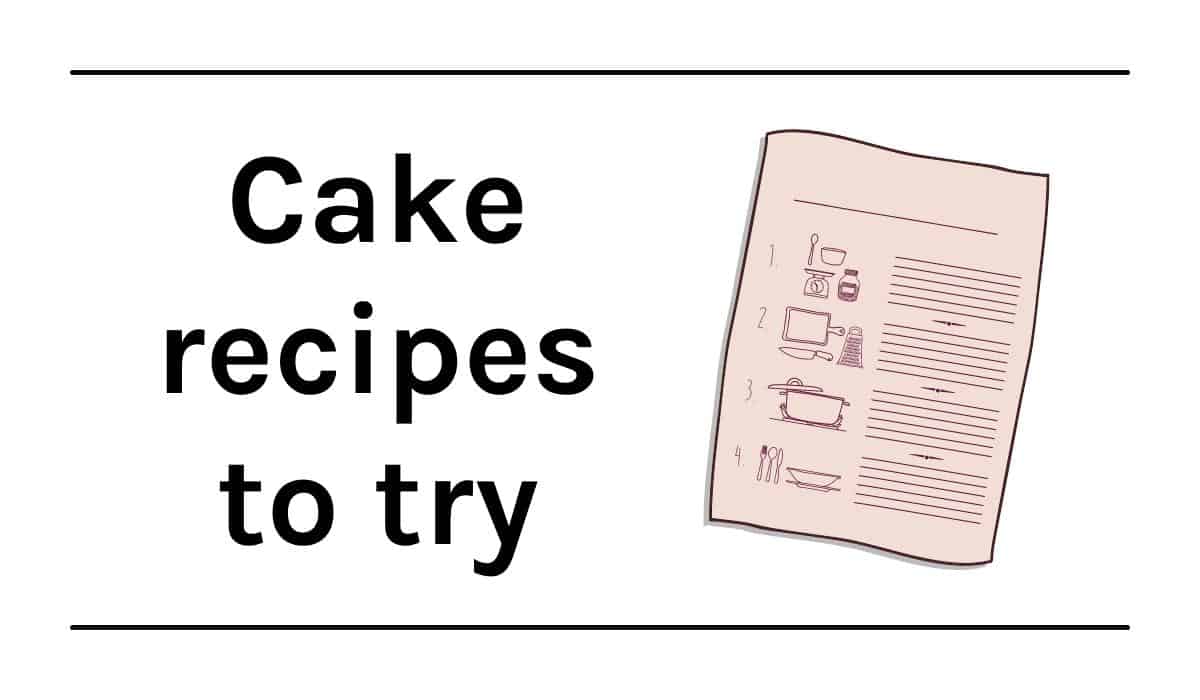 Graphic with text and clipart of recipe page.