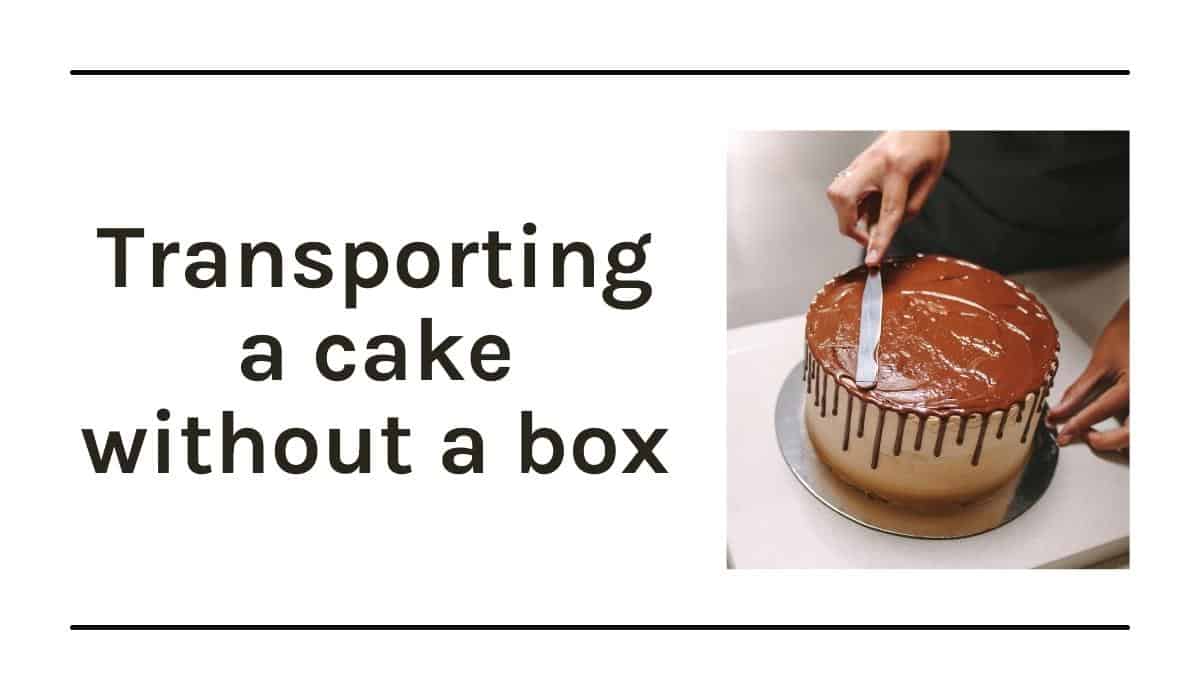 The Clever Method To Transport Cake When You Don't Have A Carrier