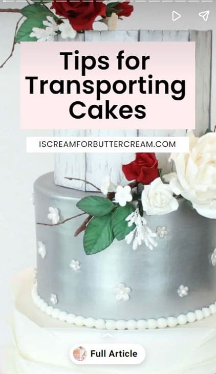 Webstory cover for transporting cakes.