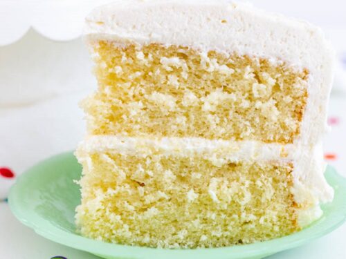 Easy Vanilla Cake (One Bowl Recipe) – Sugar Geek Show
