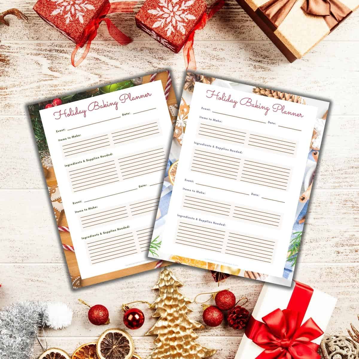 Baking Christmas Cookies? Baking planner for all you Christmas baking.  Christmas Cookie Baking…