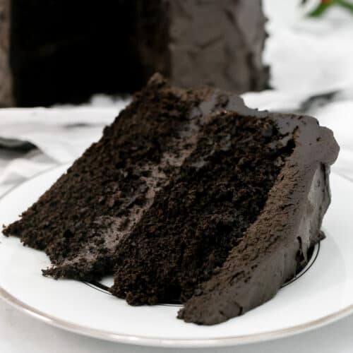 Moist Black Velvet Cake from Scratch with Black Frosting (No Food ...