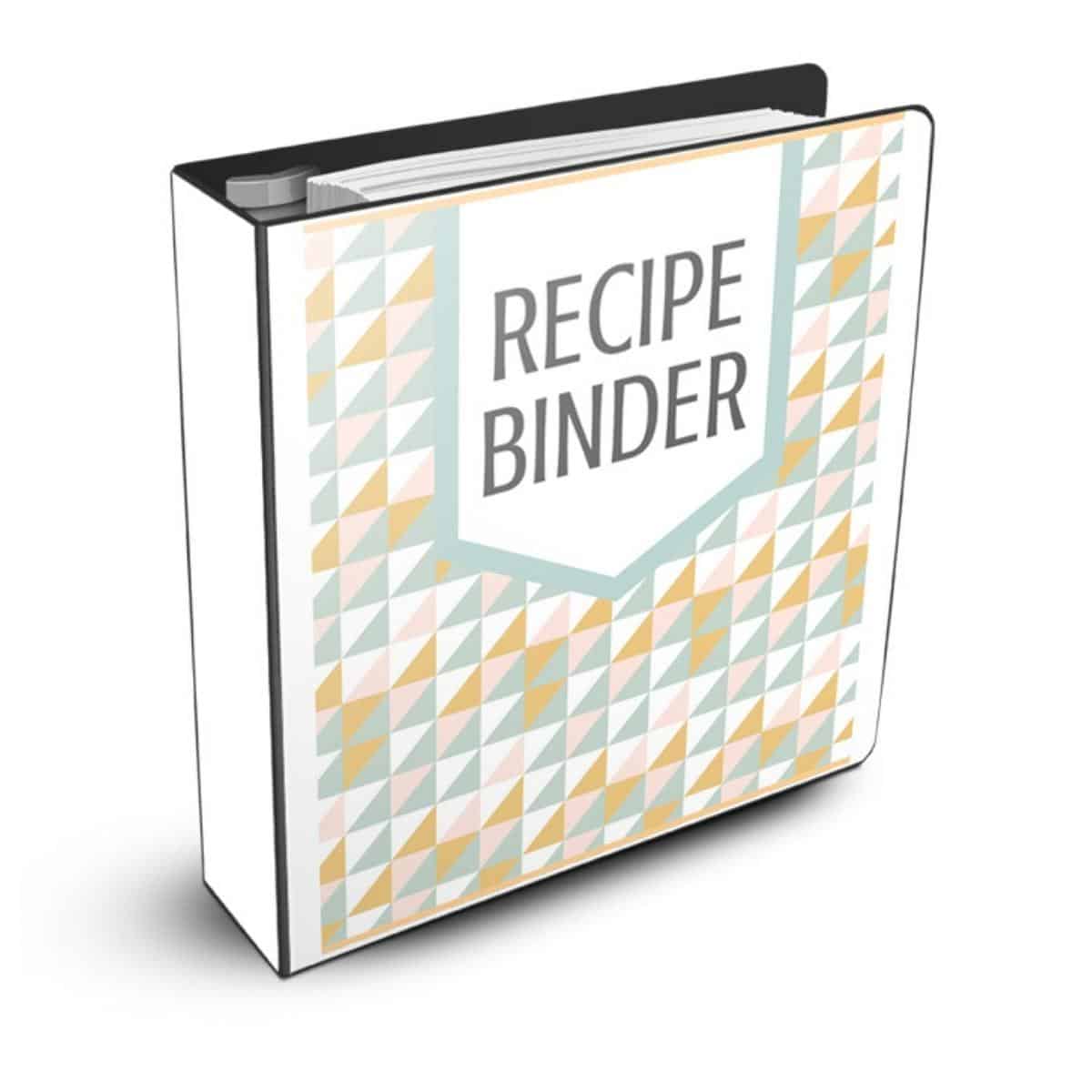 DIY Recipe Book Printable Binder Pages