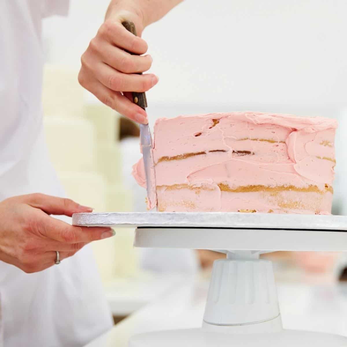  Winco Revolving Cake Decorating stand, 12 inches, Silver : Home  & Kitchen