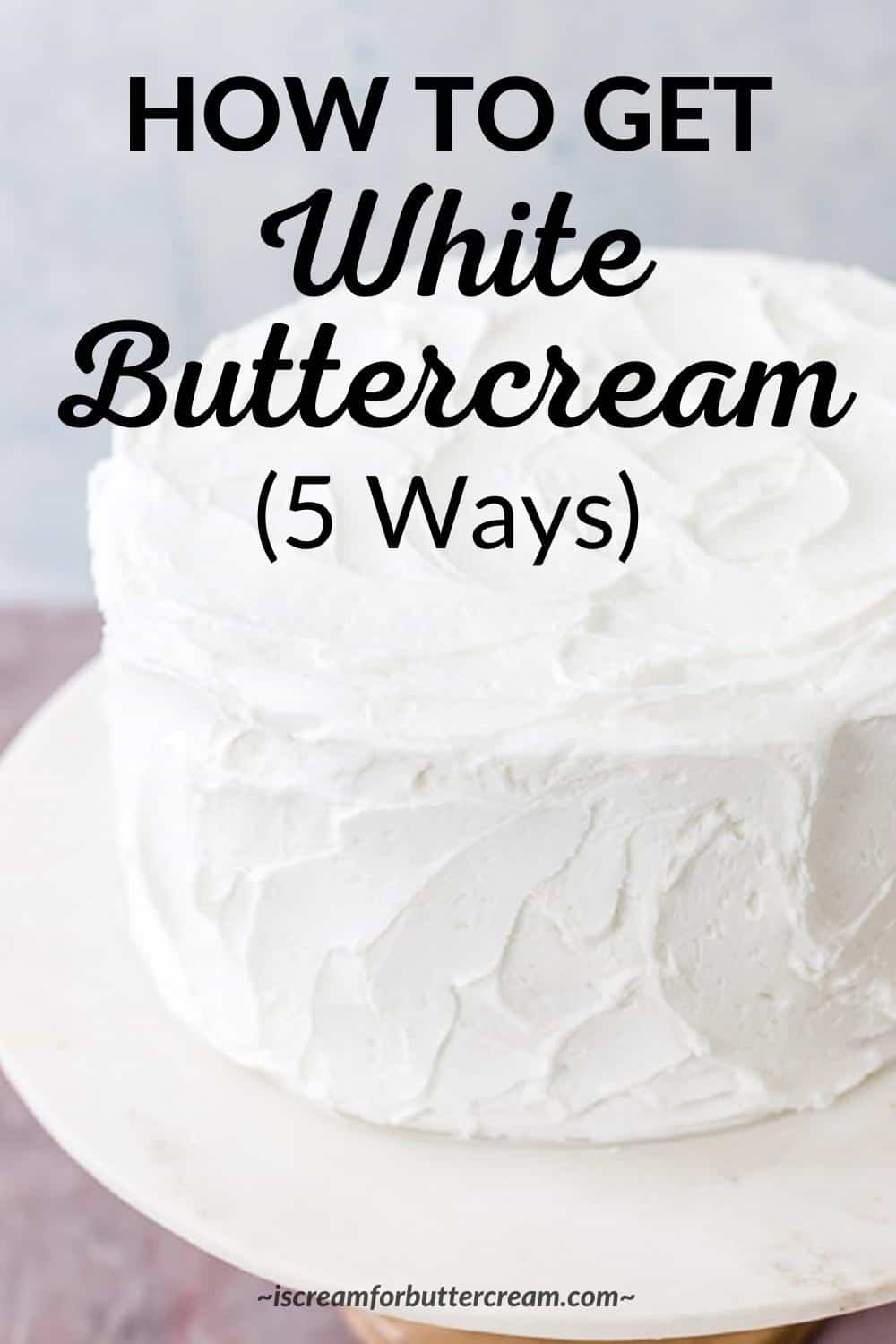 White buttercream deals